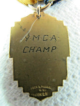 Load image into Gallery viewer, ALLSTATE Swimming YMCA CHAMP 10k GF Antique Medallion Ribbon HOCK &amp; MANDEL NY
