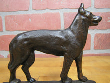 Load image into Gallery viewer, GERMAN SHEPHERD Guard Dogs Old Bookends Cast Iron Decorative Art Statues
