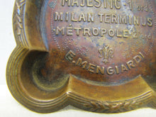 Load image into Gallery viewer, FLORENCE HOTELS MAJESTIC MILAN TERMINUS METROPOLE Orig Art Deco Ad Ashtray Tray
