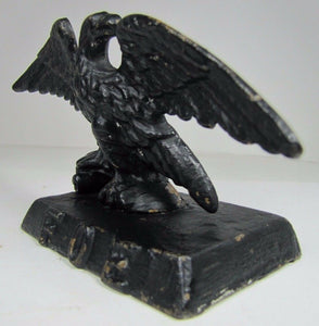 Antique Cast Iron FOE FRATERNAL ORDER of EAGLES Bookend Small Doorstop Statue