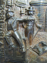 Load image into Gallery viewer, HERRING&#39;S FIREPROOF SAFE p1852 NEW YORK Antique Bronze Safe Plaque Sign Ornate
