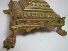 Load image into Gallery viewer, VICTORIAN CANDLESTICK Claw Foot Brass Bronze Gold Decorative Arts Candle Holder
