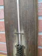 Load image into Gallery viewer, OTHELLO RANGE HEUSINGEER MILITARY PLAZA Texas Antique Thermometer Wood Sign Ad
