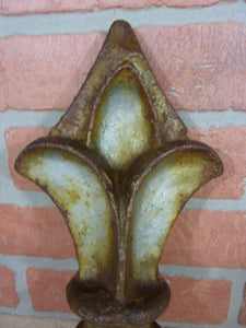 Antique Large Cast Iron Architectural Hardware Element Finial Decorative Art flt