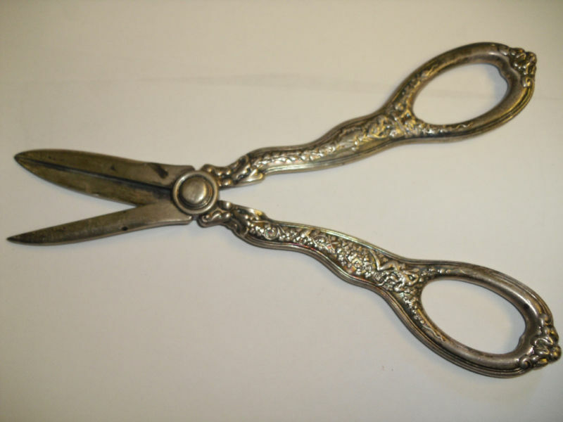 Victorian TIFFANY GRAPE SHEARS Olympian Sterling Ornate Detailed RARE