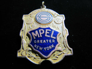 SCREEN CLUB & MOTION PICTURE EXHIBITORS LEAGUE MPEL Old Medallion NEW YORK RHTF