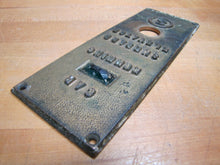 Load image into Gallery viewer, Old SHEPARD ELEVATOR CAR RUNNING Control Panel Button S Logo Bevel Edge Brass
