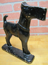 Load image into Gallery viewer, Antique FOX TERRIER DOG DOORSTOP Large Figural Cast Iron Decorative Art Statue
