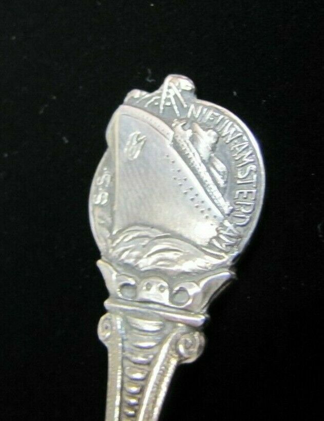 SS NIEUW AMSTERDAM  Old Ocean Liner Holland America Line Cruise Ship Spoon