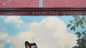 HUNTER BALTIMORE RYE WHISKEY Orig Old Advertising Sign c1941 Bar Pub Tavern