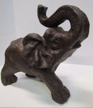 Load image into Gallery viewer, Elephant 31 lb Vintage Cast Iron Doorstop Garden Yard Art State Large Heavy

