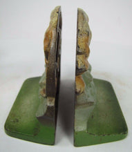 Load image into Gallery viewer, Old TIGER Prowling Crouching in Landscape Cast Iron Decorative Art Pair Bookends

