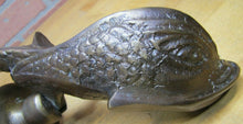 Load image into Gallery viewer, Sea Monster Beast Fish Koi Brass Bronze Door Knocker Abela&amp;Sons Malta Handmade
