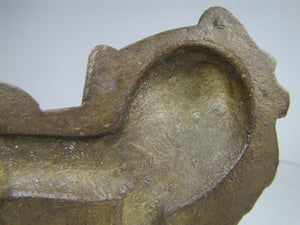 PEKINGESE Old Figural Dog Bronze Brass Doorstop Bookend Decorative Art Statue
