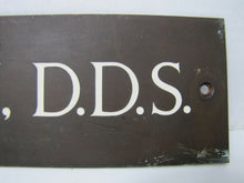 Load image into Gallery viewer, GEO J LONDON DDS Antique Bronze Sign Dentist Dental ESSEX FELLS BRONZE GUILD NJ
