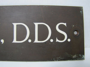 GEO J LONDON DDS Antique Bronze Sign Dentist Dental ESSEX FELLS BRONZE GUILD NJ