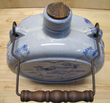 Load image into Gallery viewer, Bardell&#39;s Root Beer Stoneware Pottery Jug Canteen Handle Decorated Mountain Deer
