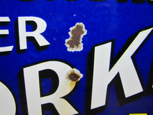 Load image into Gallery viewer, SMOKE MASTER WORKMAN TOBACCO Antique Porcelain Sign 1900s RHTF Cigar Pipe
