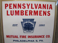 Load image into Gallery viewer, PENNSYLVANIA LUMBERMANS FIRE INS Co Old Ad Sign Calendar Permanent Reading Pa
