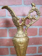 Load image into Gallery viewer, Antique Pair Decorative Arts Ewers Lovely Maidens Cherubs Art Nouveau
