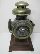 Load image into Gallery viewer, BUGGY CARRIAGE LAMP Wood Base Antique Old Transportation Auto Trk Light Display
