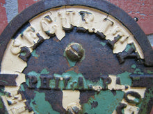 Load image into Gallery viewer, SECURITY ELEVATOR PHILA PA Old Cast Iron Plaque Sign Architectural Hardware Ad
