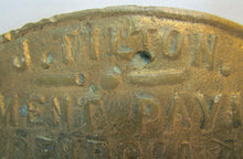 Load image into Gallery viewer, J TILTON CEMENT PAVING ATLANTIC CITY NJ Old Advertising Plaque Sign
