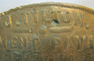 J TILTON CEMENT PAVING ATLANTIC CITY NJ Old Advertising Plaque Sign