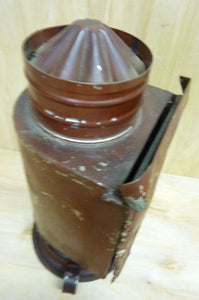 Antique Tin Oil Lamp Red Lense Cover Miller Simplex Burner Darkroom Photography