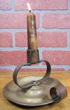 Load image into Gallery viewer, Pat Aug 16 1887 JENKINS BROOKLYN NY Chamberstick Antique 19c Patent Candlestick

