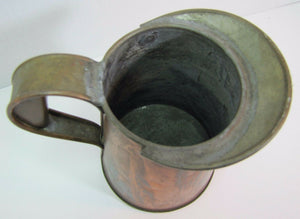 Old Copper Pitcher nicely detailed small kitchenware barware utilitarian tool