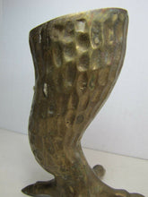 Load image into Gallery viewer, Vtg Brass Clawed Chicken Foot Candlestick unique finely detailed candle holder

