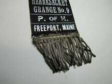 Load image into Gallery viewer, POH PATRONS of HUSBANDRY HARRASACKET 9 FREEPORT MAINE Antique Ribbon Ornate
