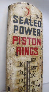 Orig 1950s Sealed Power Pistons Rings Advertising Thermometer sign made in USA