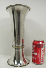 Load image into Gallery viewer, Art Nouveau Vase Lovely Maiden Long Flowing Hair Silver Plate Decorative Arts
