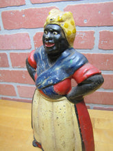 Load image into Gallery viewer, 1920s Chef Woman Hands Hips Cast Iron Doorstop Littco Littlestown Pa Americana
