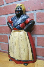 Load image into Gallery viewer, 1920s Chef Woman Hands Hips Cast Iron Doorstop Littco Littlestown Pa Americana
