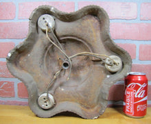 Load image into Gallery viewer, Antique Cast Iron Ceiling Light Fixture Decorative Arts and Crafts Gothic Lamp
