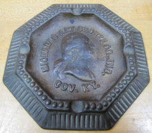 Load image into Gallery viewer, Antique George Washington Bronze Tray Michaels Art Bronze Co Covington Kentucky
