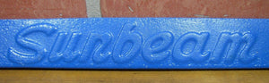 MOOTZ'S SUNBEAM BREAD Old Door Push Store Display Ad Sign Embossed Metal W Va