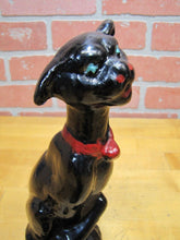 Load image into Gallery viewer, KRAZY KAT Cast Iron Cat Bowtie Figural Doorstop Decorative Arts Statue Kitty

