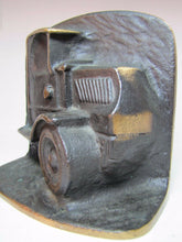 Load image into Gallery viewer, Old MACK TRUCK Bookends Bronze Brass High Relief Decorative Art Statue
