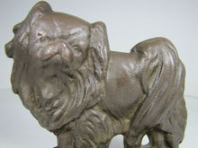 Load image into Gallery viewer, PEKINGESE Old Figural Dog Bronze Brass Doorstop Bookend Decorative Art Statue
