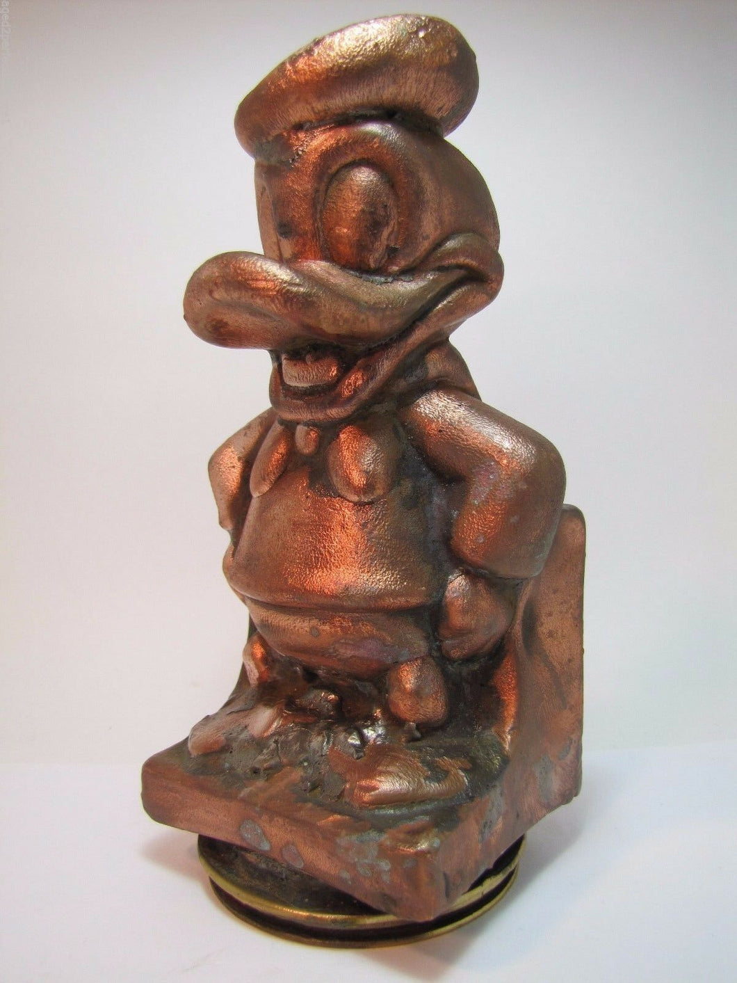 DONALD DUCK WALT DISNEY Prod Original Toy Mold Rare Metal Full Figural PPP