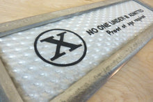Load image into Gallery viewer, X NO ONE UNDER 18 ADMITTED Original 1960/70s Movie Theater Holographic Ad Sign
