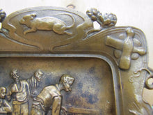 Load image into Gallery viewer, Antique Bronze Saloon Bowling Cigar Ashtray Rat Pins Ball Tankard ornate tray
