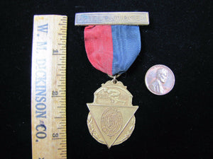 Antique FIELD JUDGE Sports Medallion Dieges & Clust ornate 'Finis Coronat Opus'