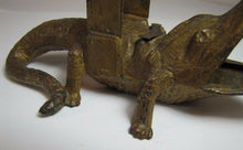 Load image into Gallery viewer, ALLIGATOR ST PETERSBURG Old Fla Souvenir Ash Tray Cigar Rest Matchbook Holder
