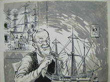 Load image into Gallery viewer, Memories of Yesterday by Joe Doyle Phila Pa Art Nautical Model Shipbuilder
