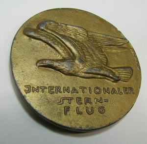 XI 1936 OLYMPIADE BERLIN Medallion Paperweight 2x Internationaler STERN-FLUG
